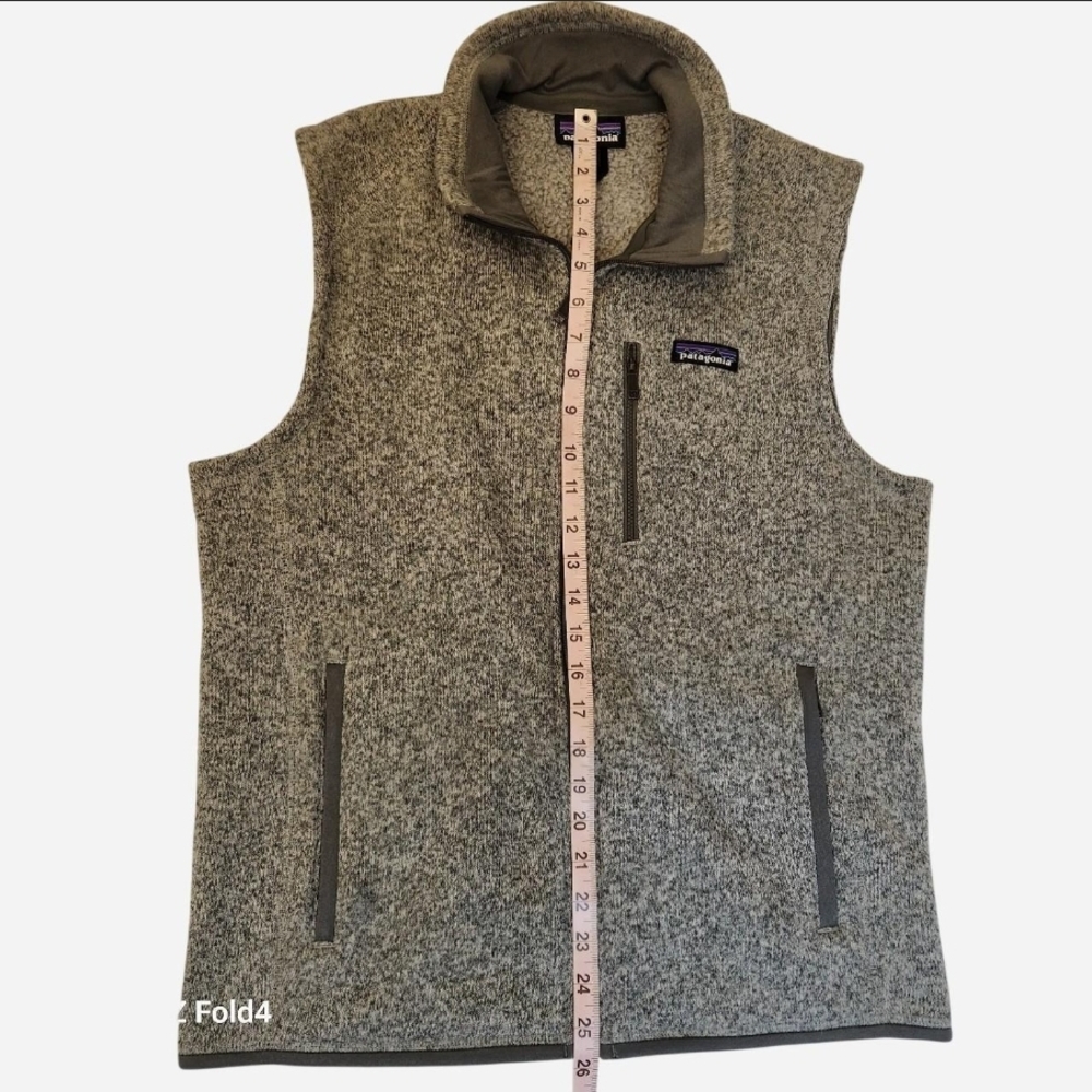 Patagonia Gray Heather Full-Zip Fleece Vest - Picture 5 of 6